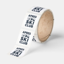 Apres Ski Club Logo de Montaña - Hombres de Invier