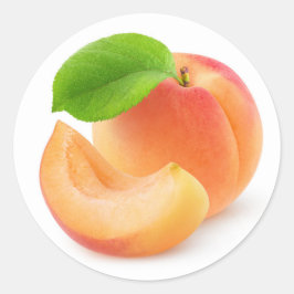 Pegatina Redonda Apricot