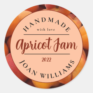 Pegatina Redonda Apricot Jam
