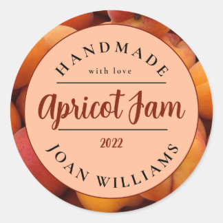 Pegatina Redonda Apricot Jam