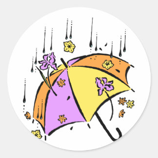 Pegatina Redonda April Showers