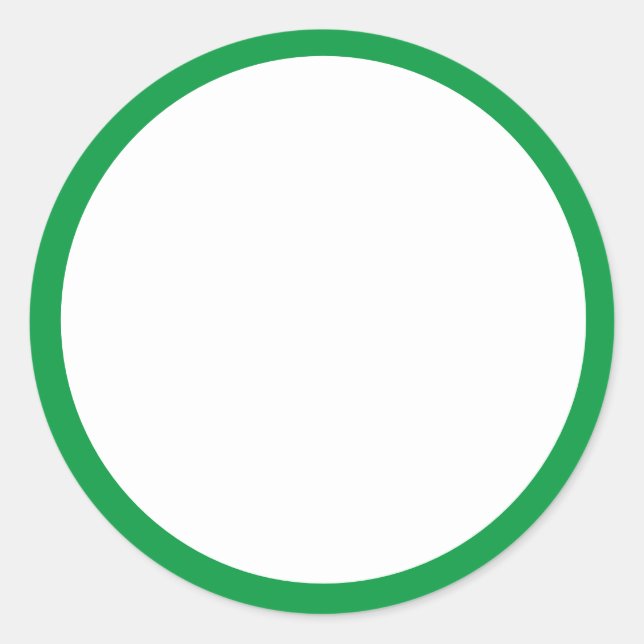 Pegatina Redonda Aprobación verde (Anverso)