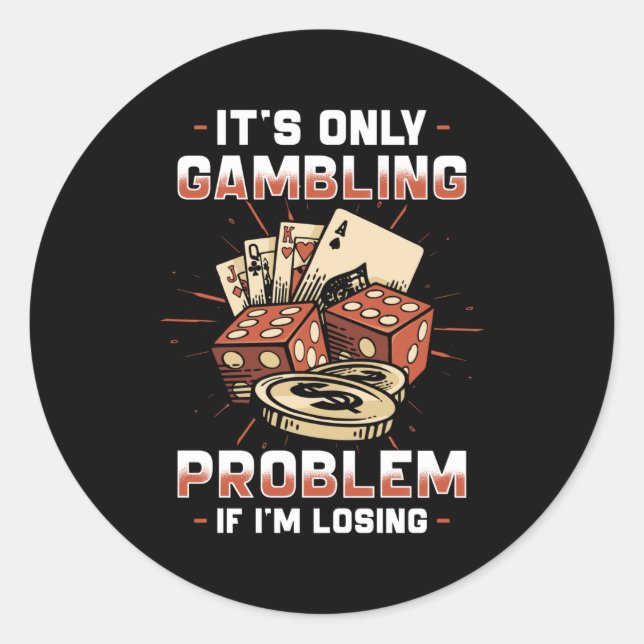 Pegatina Redonda apuestas (Anverso)