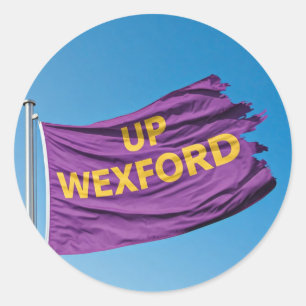Pegatina Redonda Apuñaladores con la temática "Up Wexford"