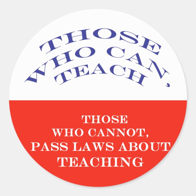 Pegatina Redonda Aquellos que puedan (Anverso)