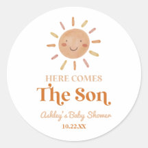 Aquí Viene El Baby Shower Retro De Son Boho Bohemi