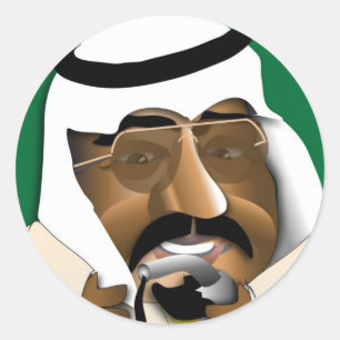 Pegatina Redonda Arabia Saudita
