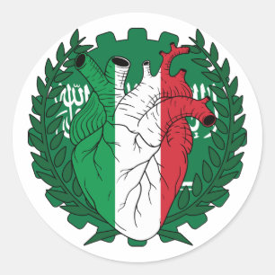 Pegatina Redonda Arabia Saudita Día de San José Italia