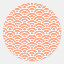 Pegatina Redonda ARAISYU 49 Seigaiha Waves - Energetic Ver.