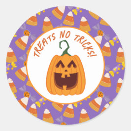 Pegatina Redonda Araña de la fiesta de Halloween de los niños de ma