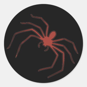 Pegatina Redonda Araña roja