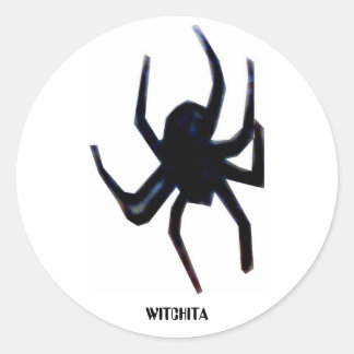 Pegatina Redonda araña, WITCHITA