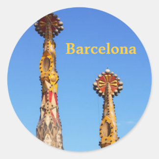 Pegatina Redonda Arañas de la Sagrada Familia