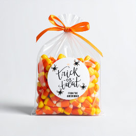 Pegatina Redonda Arañas Felices de Halloween de 1,5 pulgadas person