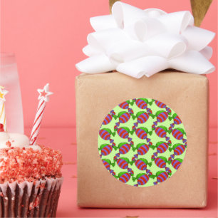 Pegatina Redonda Árbol de caramelos - Personalizado