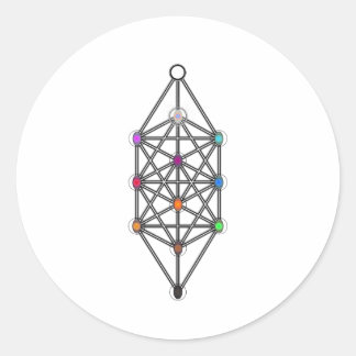 Pegatina Redonda Árbol de la vida