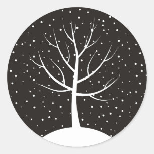 Pegatina Redonda Árbol de Navidad3