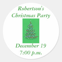 Árbol de Navidad, ahorre a los pegatinas fiestas d