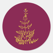 Árbol de Navidad Burdeos y Dorado