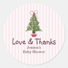 Árbol de Navidad Invierno Rosa Dulce Baby Shower