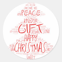 Árbol de Navidad simple tipografía