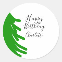Árbol de Navidad verde feliz cumpleaños diciembre 
