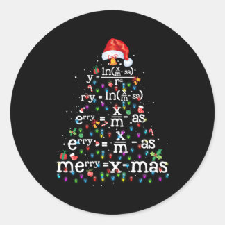 Pegatina Redonda Árbol matemático
