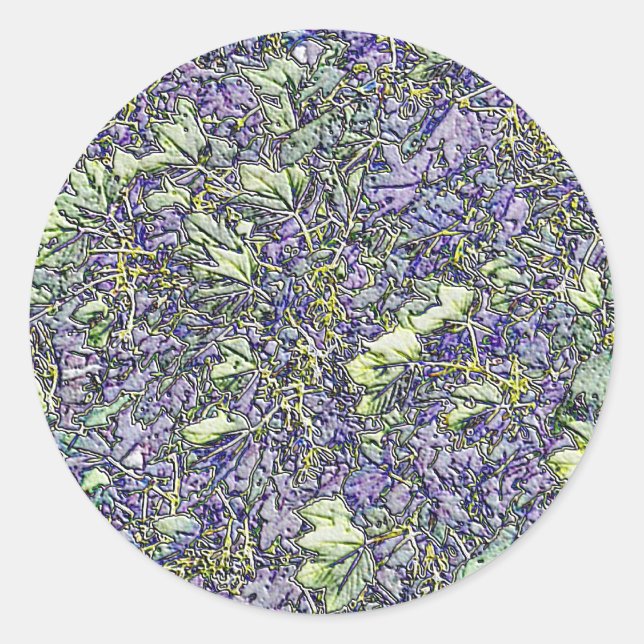 PEGATINA REDONDA ÁRBOLES (Anverso)