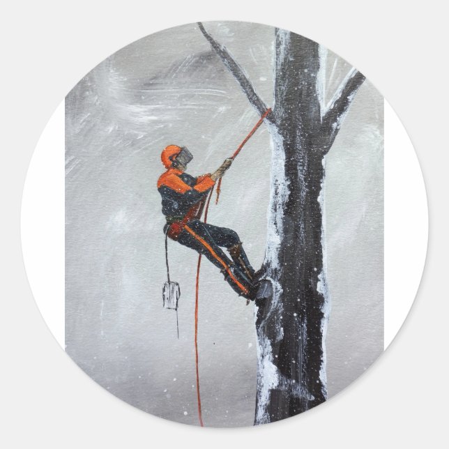 Pegatina Redonda Arborist Long Haul Husqvarna