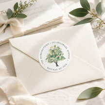 Arborista de árbol verde ilustrado a mano con acua