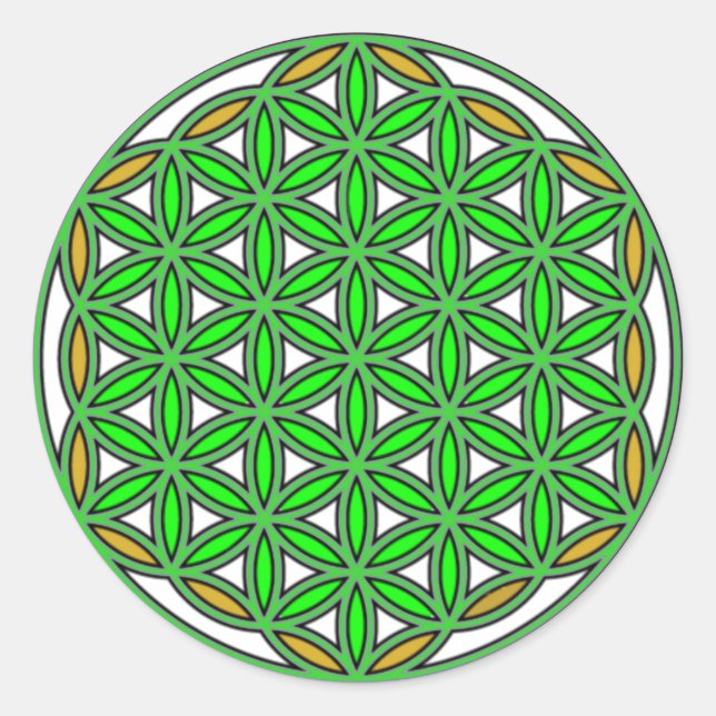 Pegatina Redonda Archangel Raphael2 (Anverso)