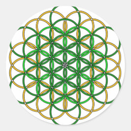 Pegatina Redonda Archangel Raphael3