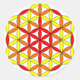 Pegatina Redonda Archangel Uriel01