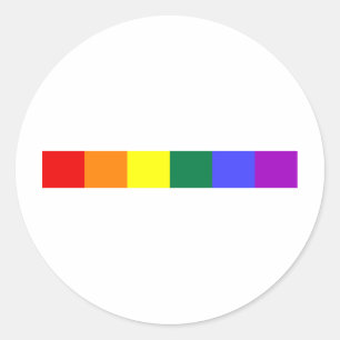 Pegatina Redonda Arco iris
