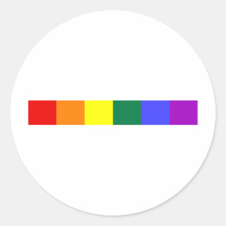 Pegatina Redonda Arcoiris