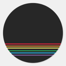 Arcoiris lineal moderno en negro
