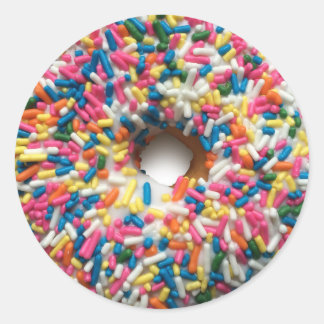 Pegatina Redonda Arcoiris Ropa Donut pegatinas redondos