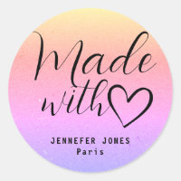 Arcoiris Simple Minimalista Hecho Con Corazón De A