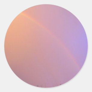 Pegatina Redonda Arcoiris veraniego
