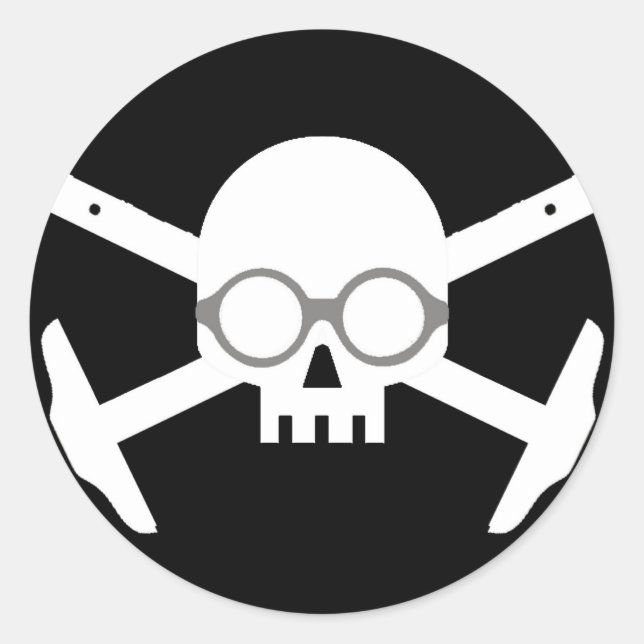 Pegatina Redonda Arcos de Córcago (Anverso)