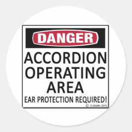 Pegatina Redonda Área de operación de Accord