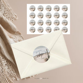 Pegatina Redonda Arena | Boho | Estético | Cactus