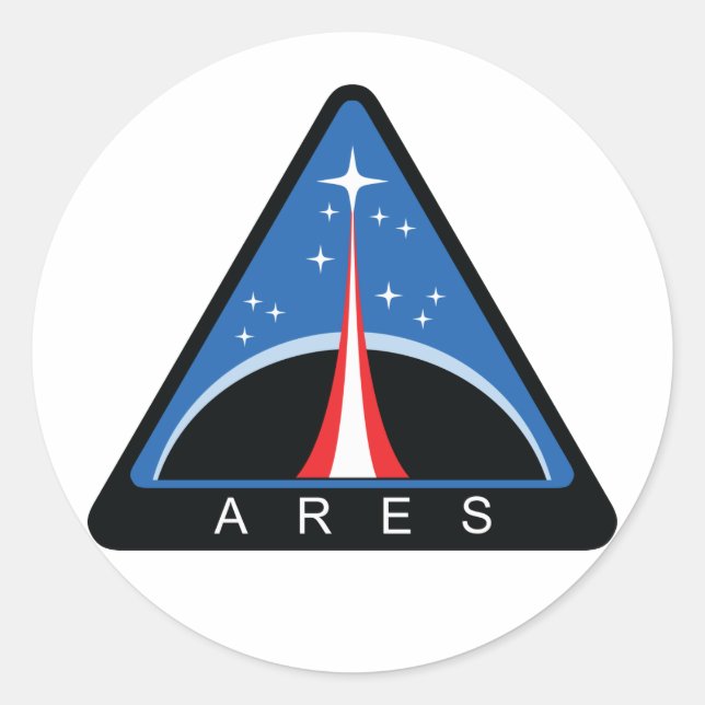 Pegatina Redonda Ares (Anverso)