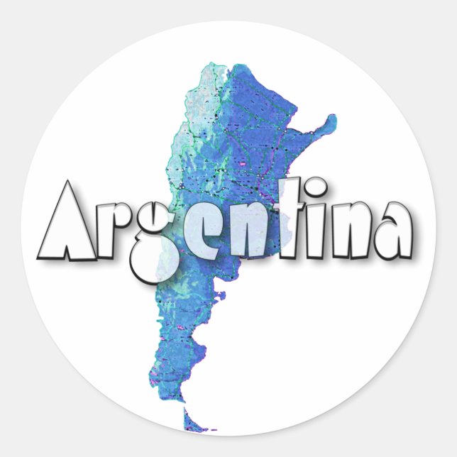 Pegatina Redonda Argentina (Anverso)