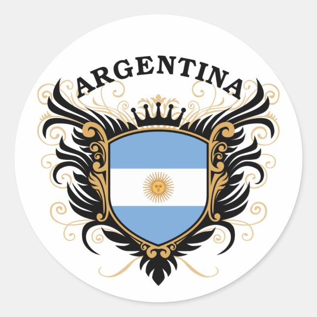 Pegatina Redonda Argentina (Anverso)