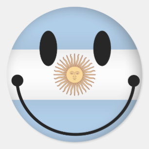 Pegatina Redonda Argentina