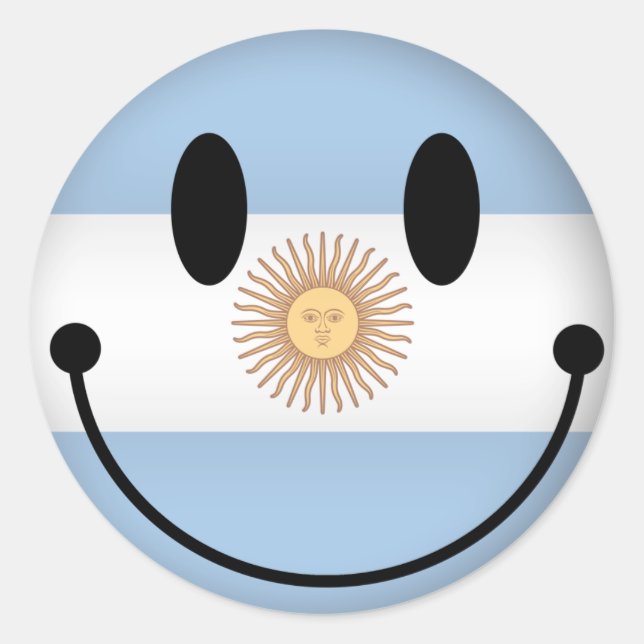 Pegatina Redonda Argentina (Anverso)