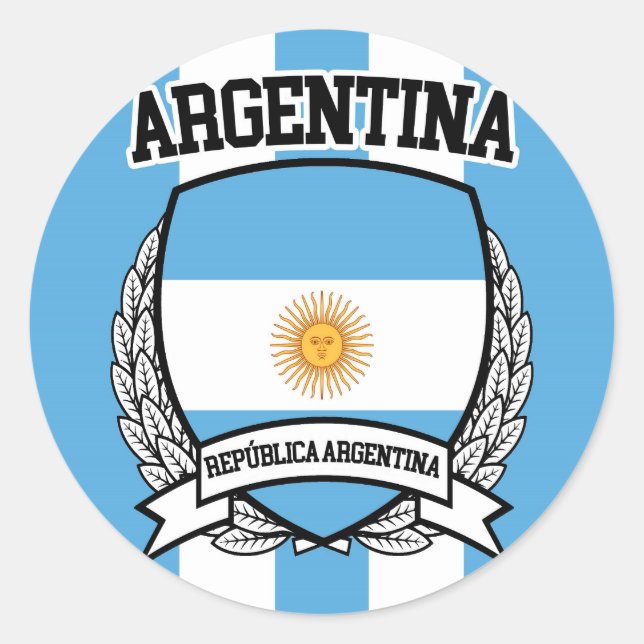 Pegatina Redonda Argentina (Anverso)