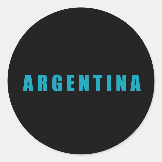Pegatina Redonda Argentina, amo Argentina (Anverso)