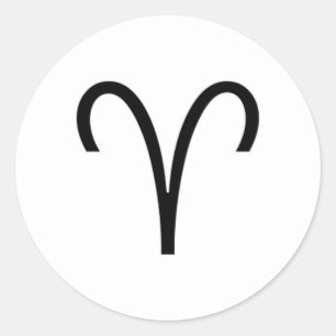 Pegatina Redonda Aries